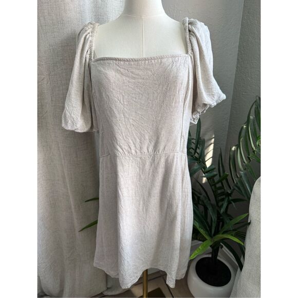 Abercrombie & Fitch Cream Mini Dress - Picture 2 of 8